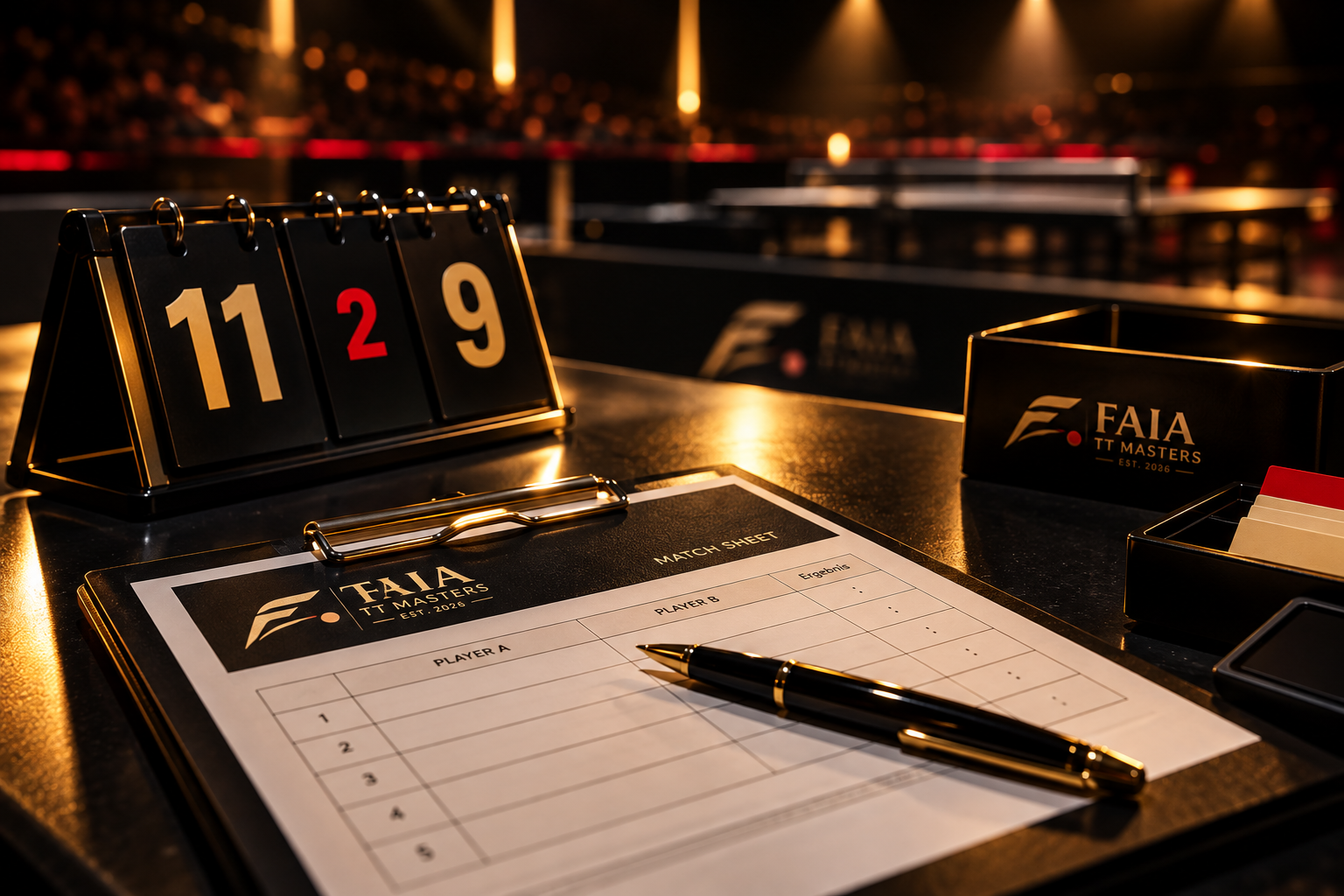 FAIA TT Masters Matchdesk und Ergebnisanzeige
